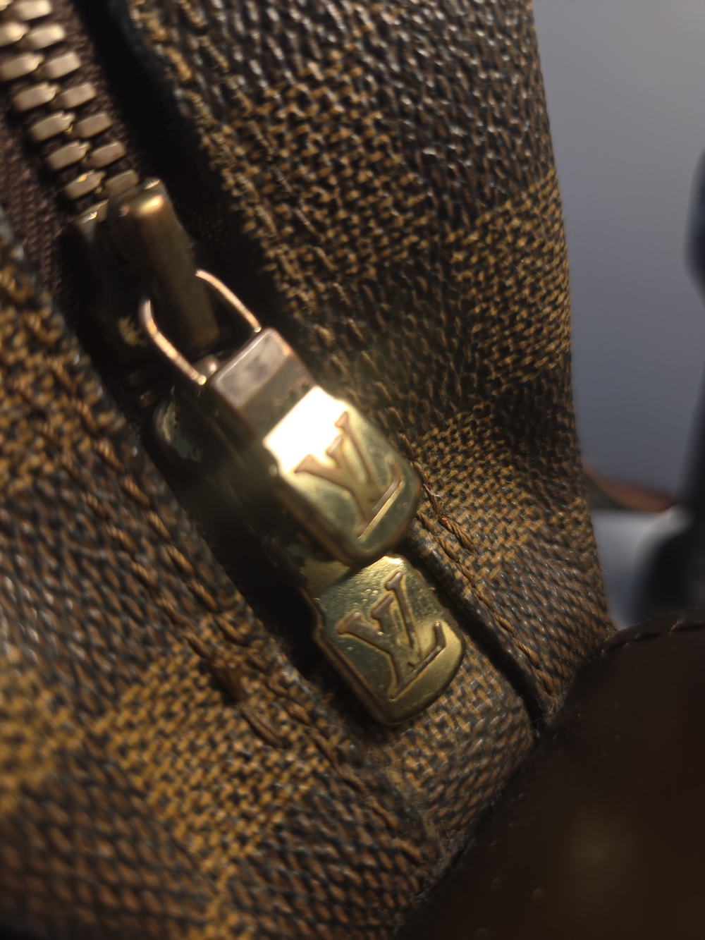 Louis Vuitton LV Crossbody bag Naviglio Brown Damier Authentic - Picture 11 of 16